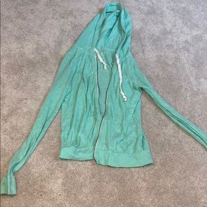 Green zip up